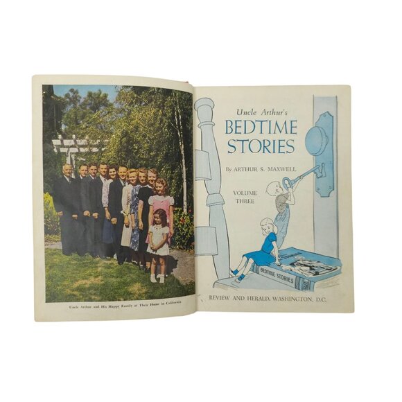 Uncle Arthur's Bedtime Stories Arthur S Maxwell Volume 3 Hardcover Book 1950 - Picture 5 of 14
